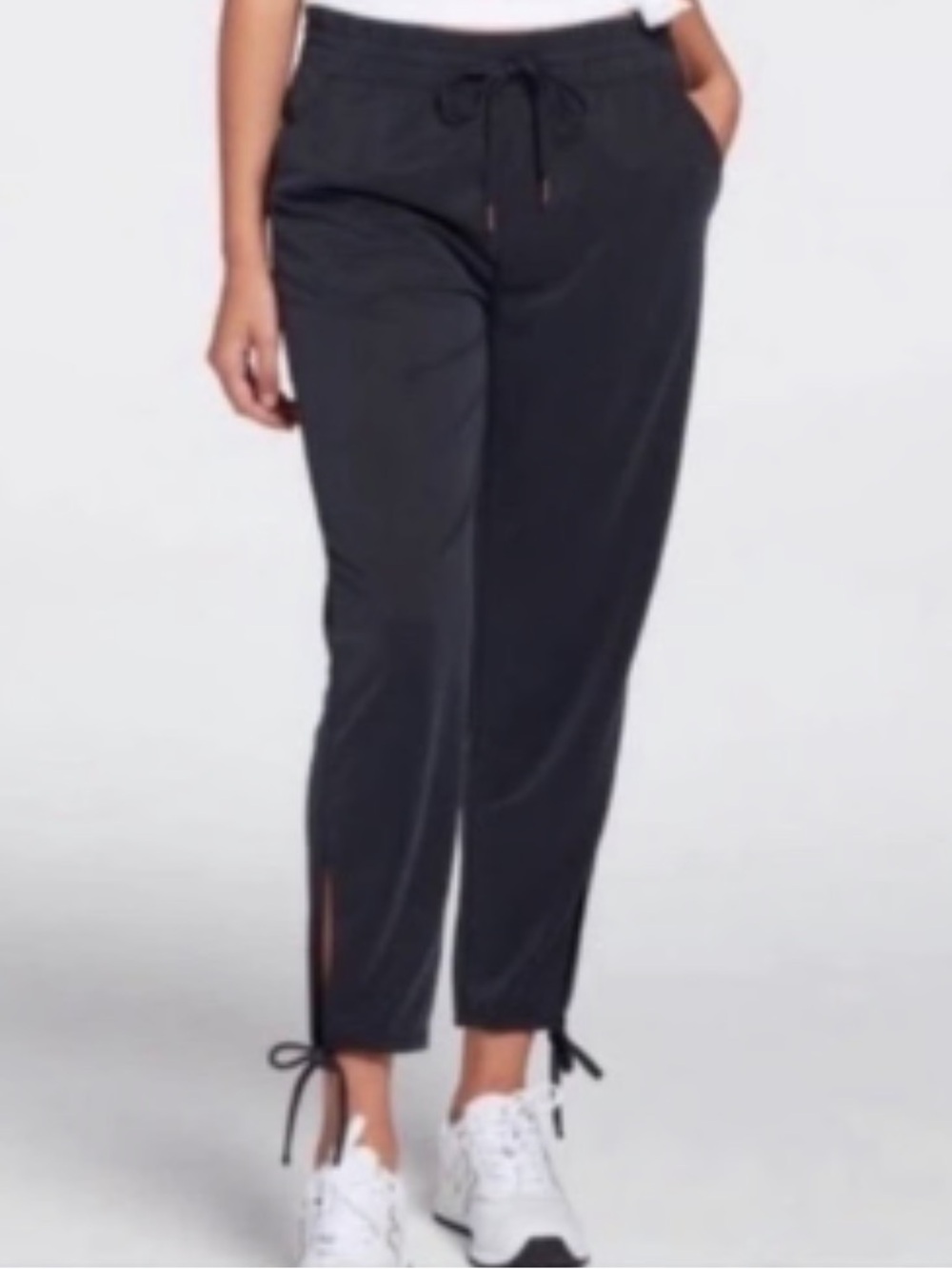 CALIA by Carrie Underwood navy blue Drawstring Ankle-Tie Joggers